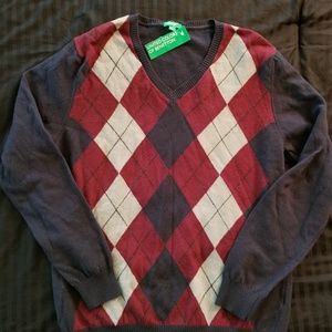 United Colors of Benetton Argyle Sweater